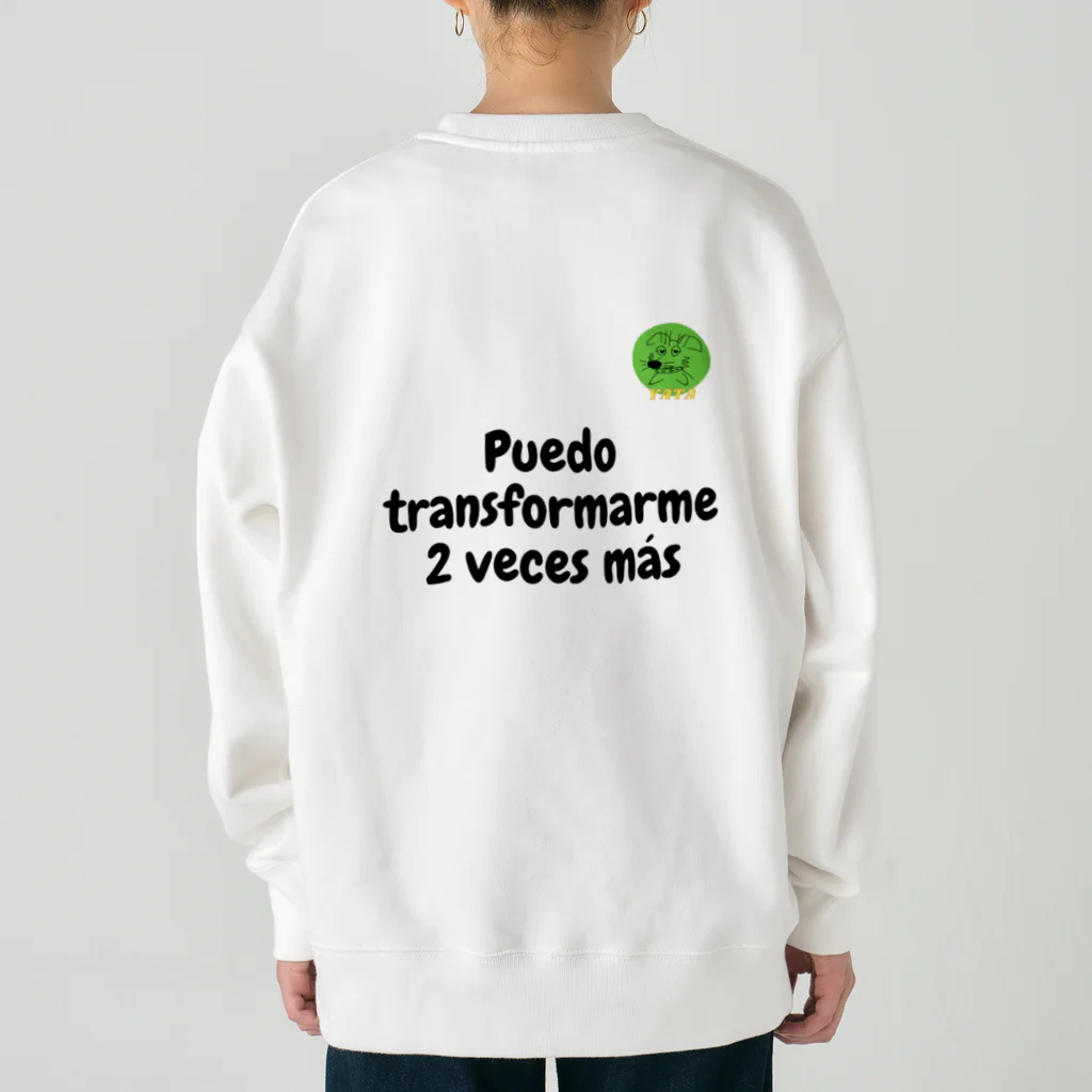 Nice Japanese words? !のPuedo transformarme 2 veces más Heavyweight Crew Neck Sweatshirt