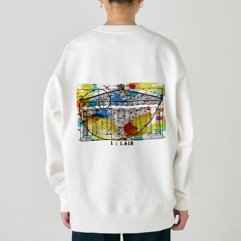 ハルティン<designed by an architect>のART×名建築 パルテノン神殿 Heavyweight Crew Neck Sweatshirt