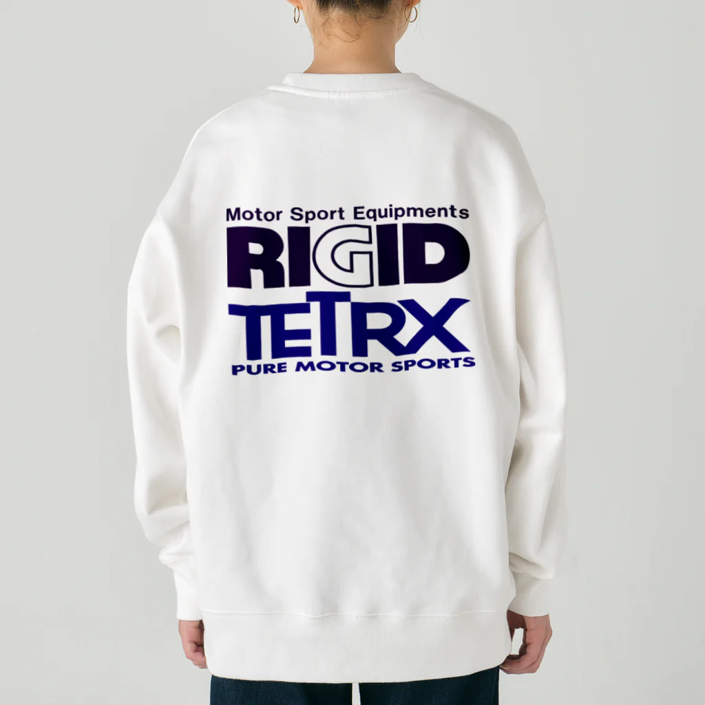 リジット・モータースポーツのALPHA紺-RIGID紺-TETRX紫 Heavyweight Crew Neck Sweatshirt