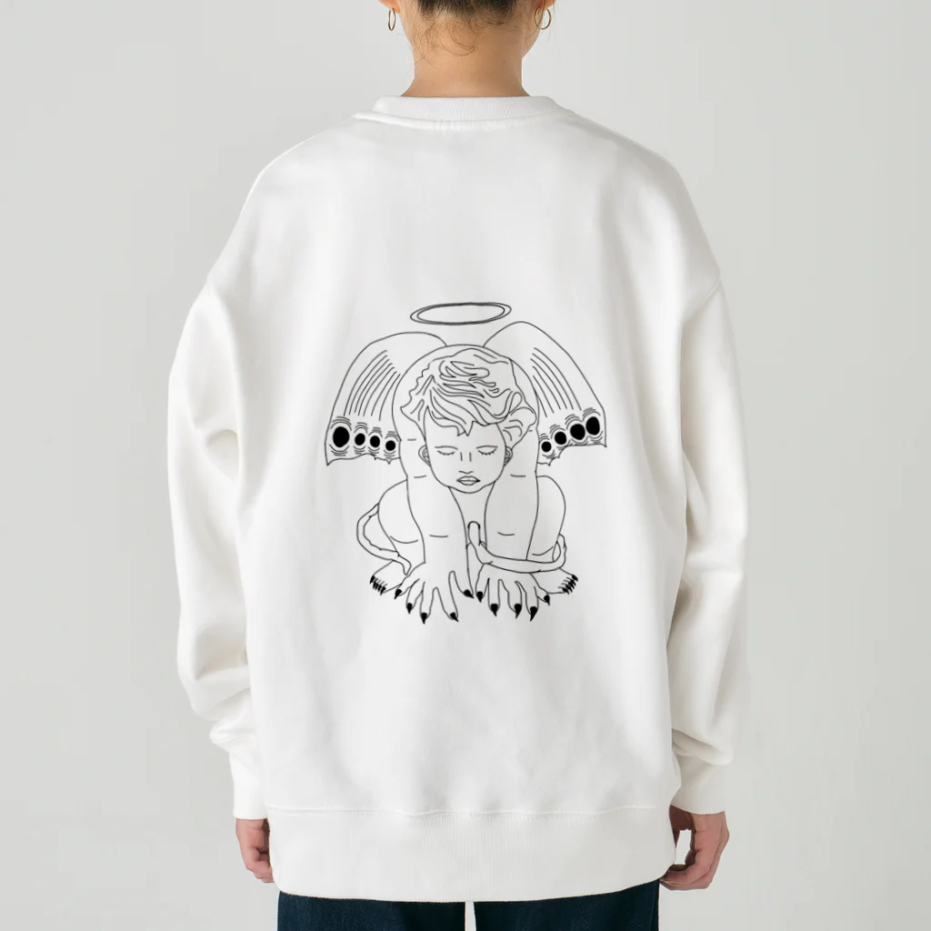 乃atoの天使×悪魔×蛾 Heavyweight Crew Neck Sweatshirt