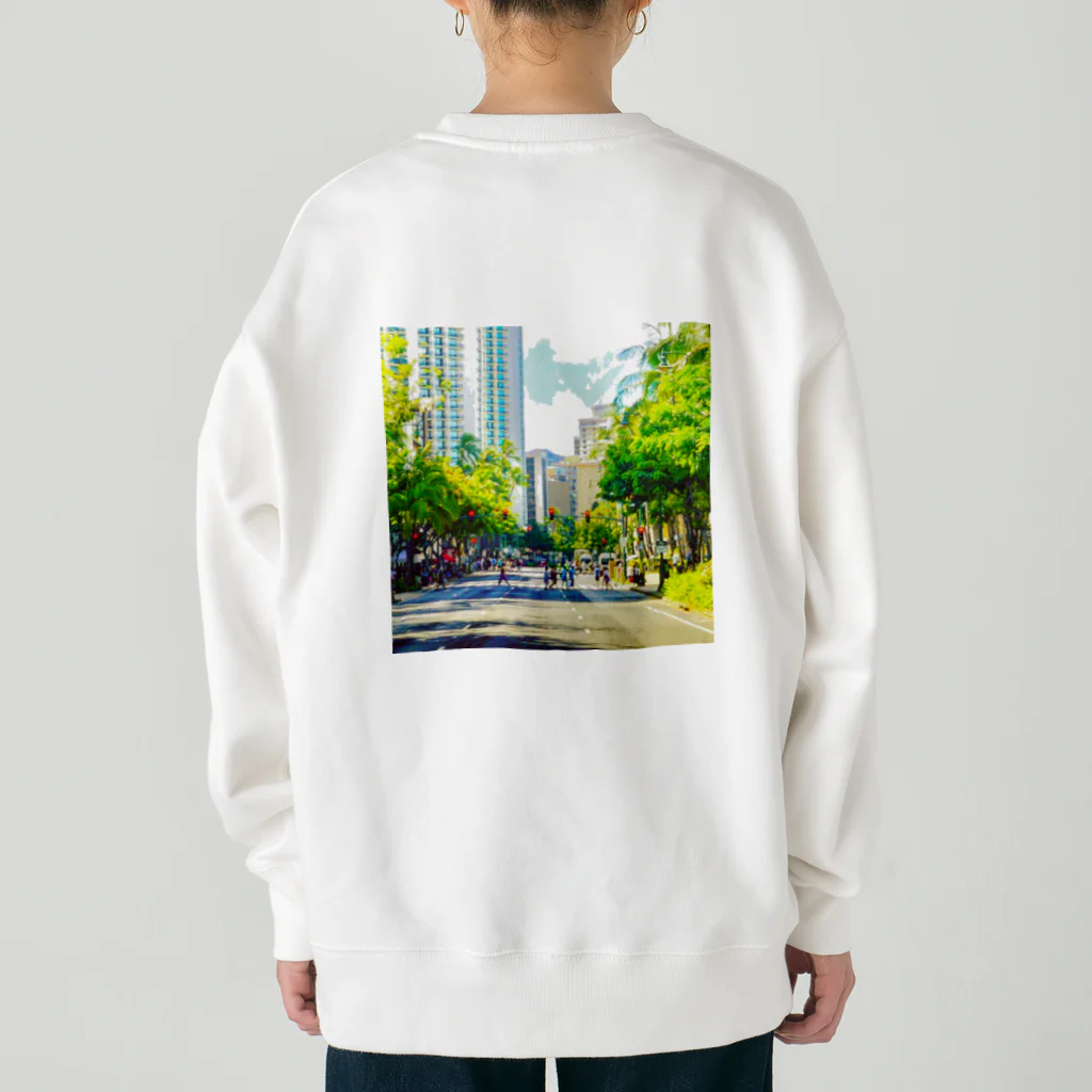 アロハビレッジのワイキキ通り🚶🚶‍♂️🚶 Heavyweight Crew Neck Sweatshirt