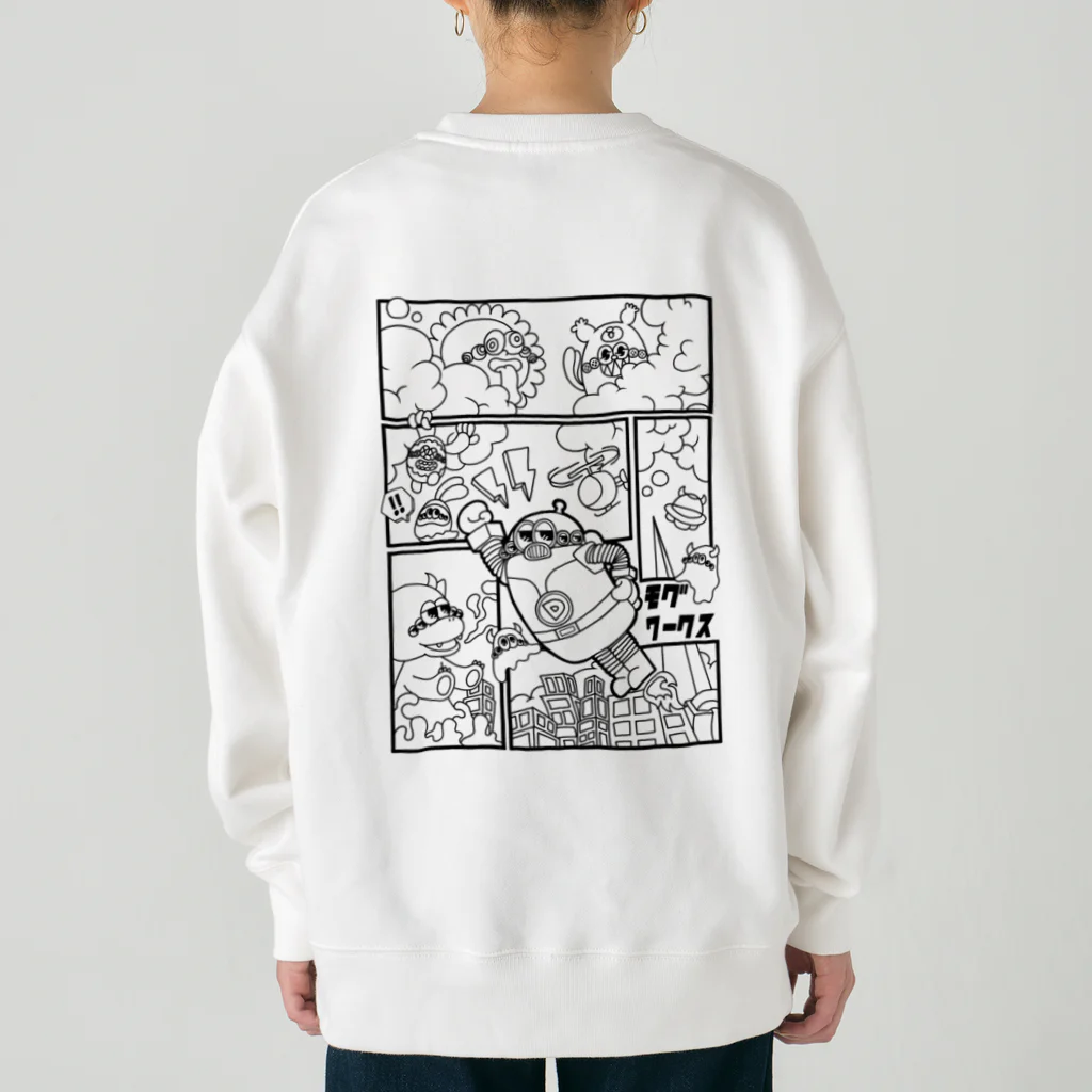 MOG WORK'sの六つ目パンデミック計画 BLACK Heavyweight Crew Neck Sweatshirt