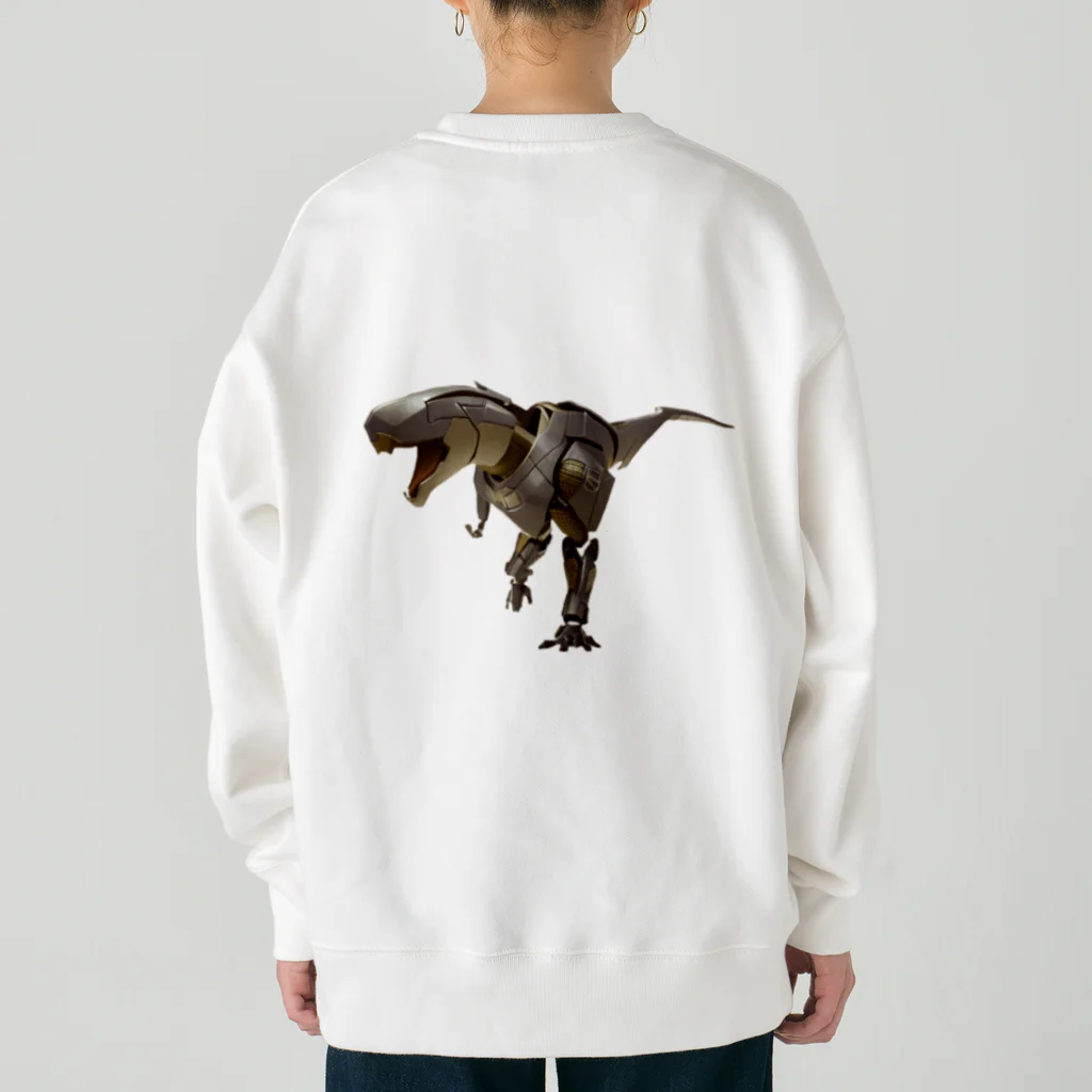 なぞんしょっぷのロボット恐竜 Heavyweight Crew Neck Sweatshirt