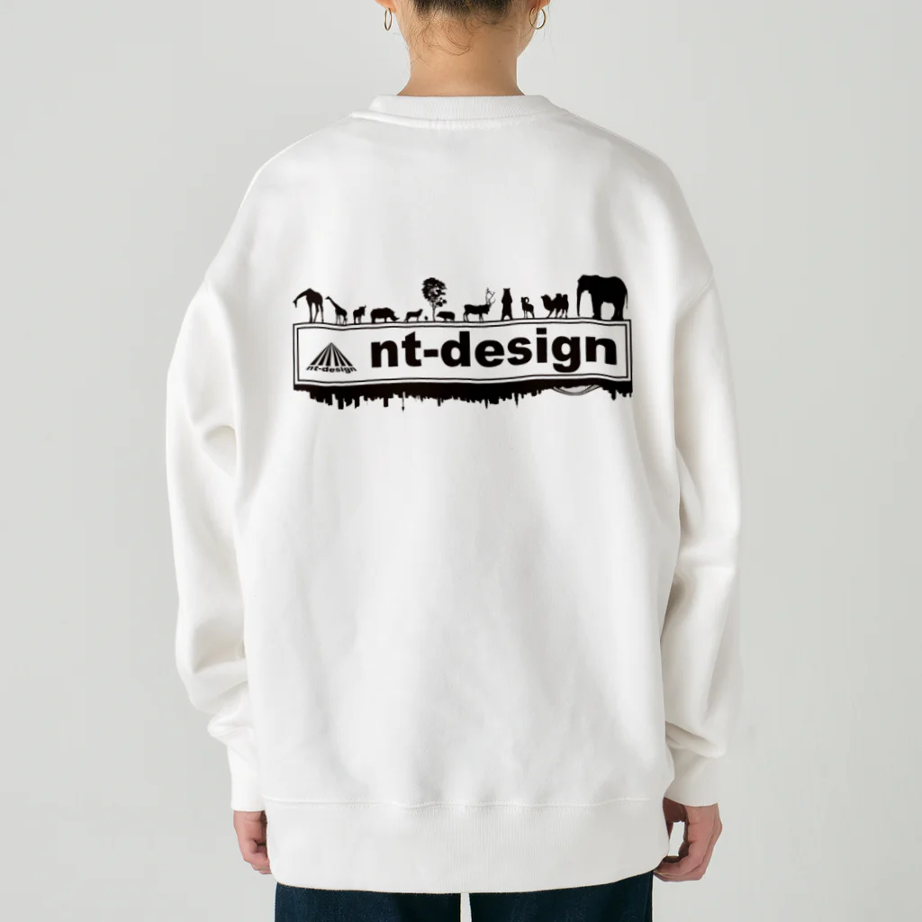 nt-designの『nt-design』ロゴ Heavyweight Crew Neck Sweatshirt