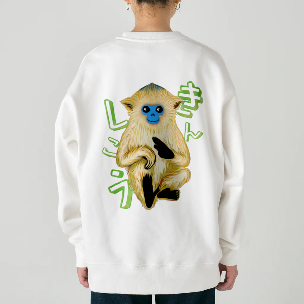 LalaHangeulのキンシコウ(金絲猴) バックプリント Heavyweight Crew Neck Sweatshirt