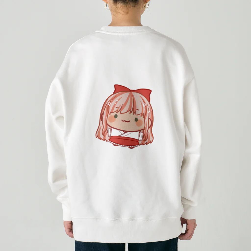 ぷいぷいshopのぷいぷい巫女ちゃん2 Heavyweight Crew Neck Sweatshirt