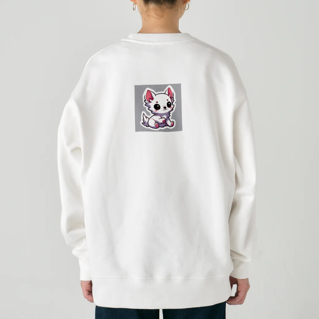 可愛いチワワグッズショップのホワイトチワワちゃん Heavyweight Crew Neck Sweatshirt