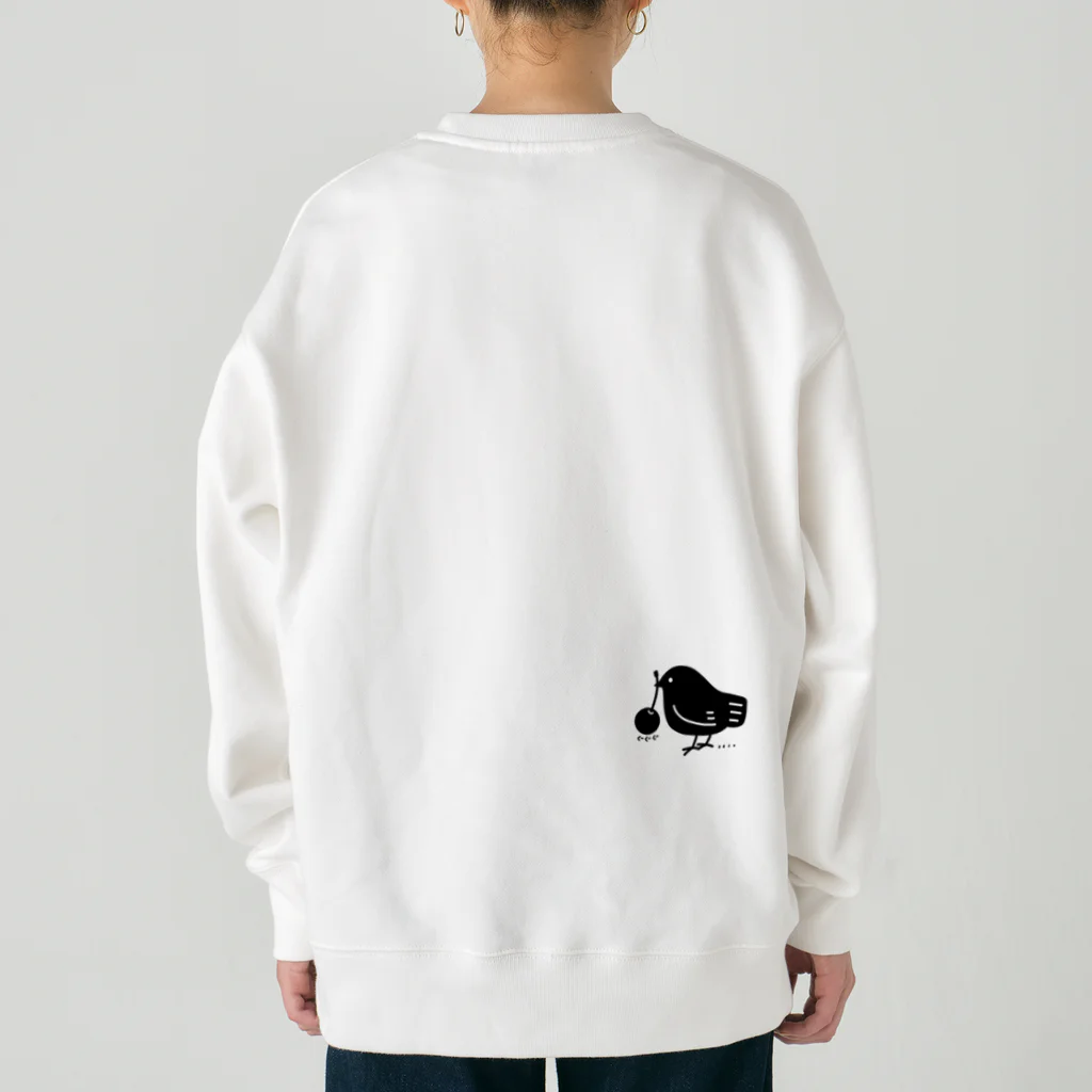 イラスト MONYAAT のワンポイント　みつぐとり Heavyweight Crew Neck Sweatshirt