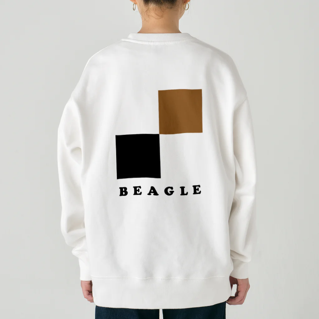 and DogubacoのBEAGLE（ビーグル）トリコロールカラー・白地 ヘビーウェイトスウェット