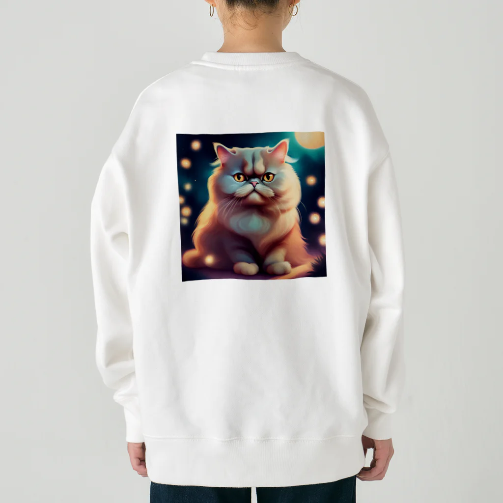 レモングラスのごきげんなペルシャ猫 Heavyweight Crew Neck Sweatshirt