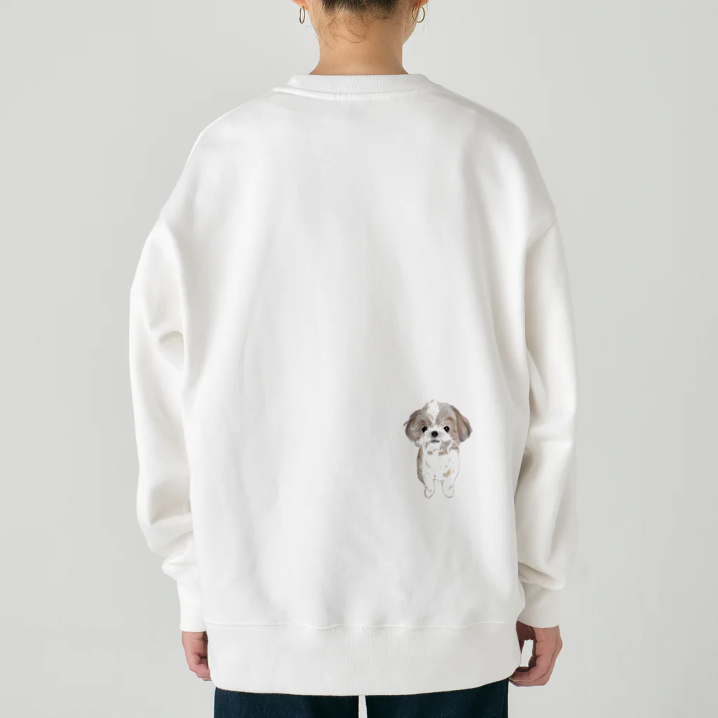 hanapecha_wannyanのシーズーちゃんおすましポーズ Heavyweight Crew Neck Sweatshirt