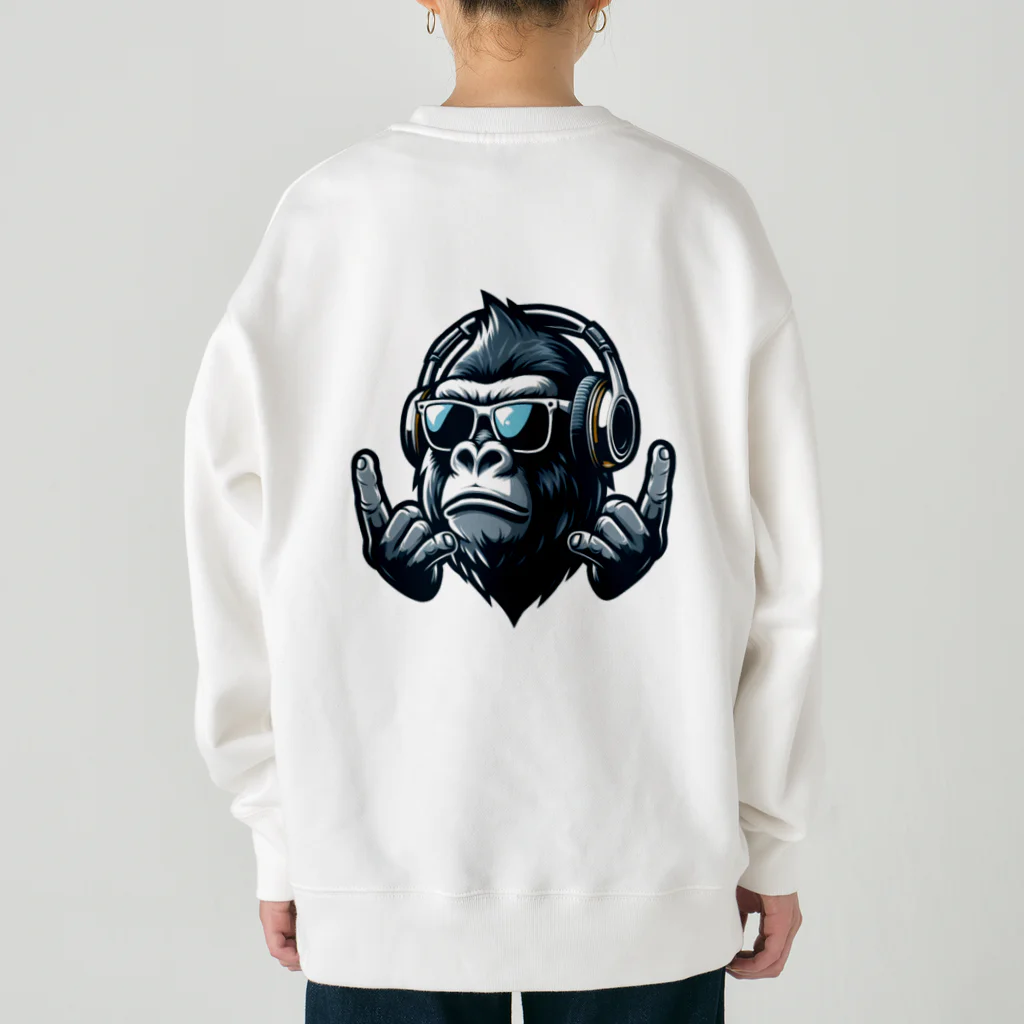 COOL Tigerのリズム猿！！音の達人だぜ！！ Heavyweight Crew Neck Sweatshirt