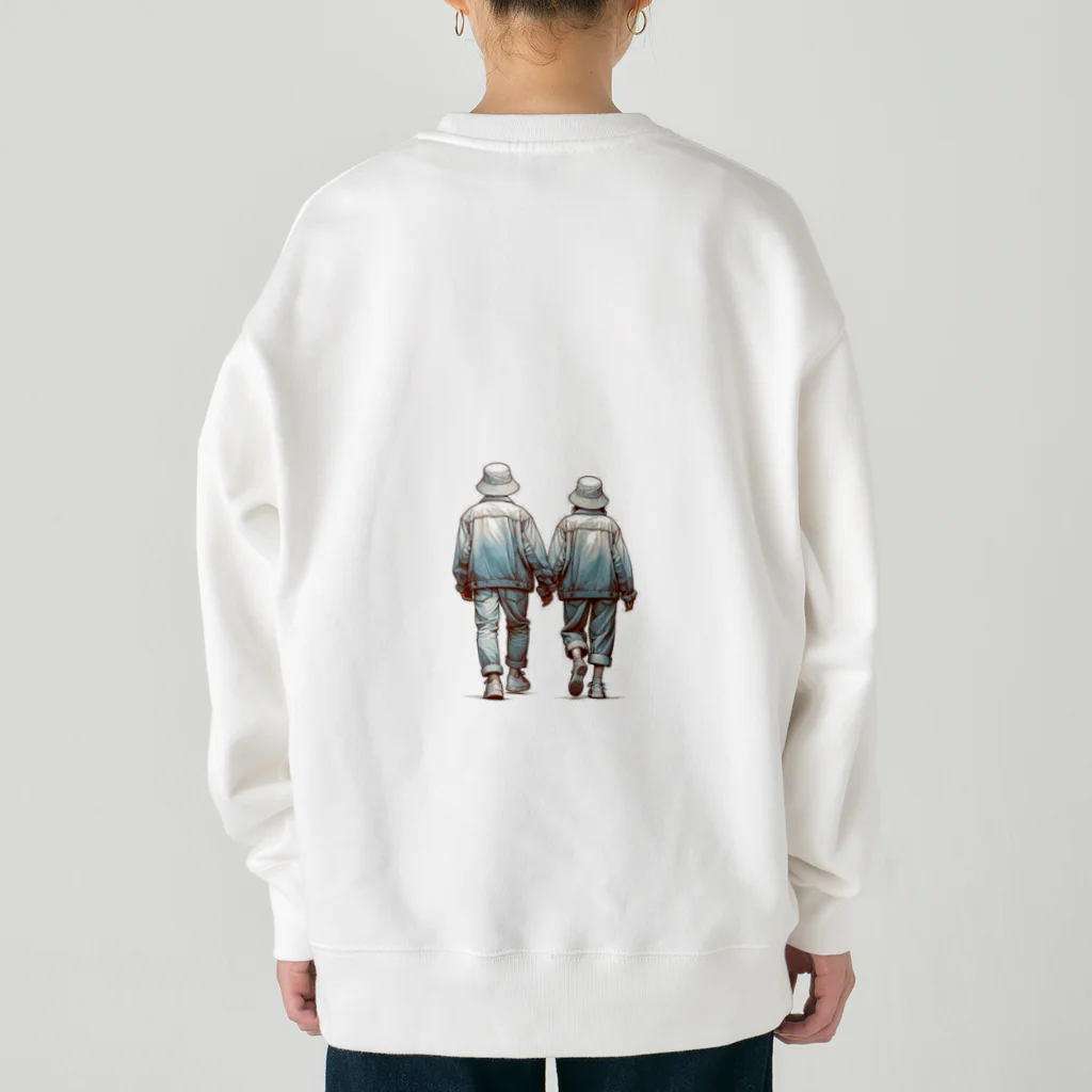 ケタケタの店の2人の休日デート Heavyweight Crew Neck Sweatshirt