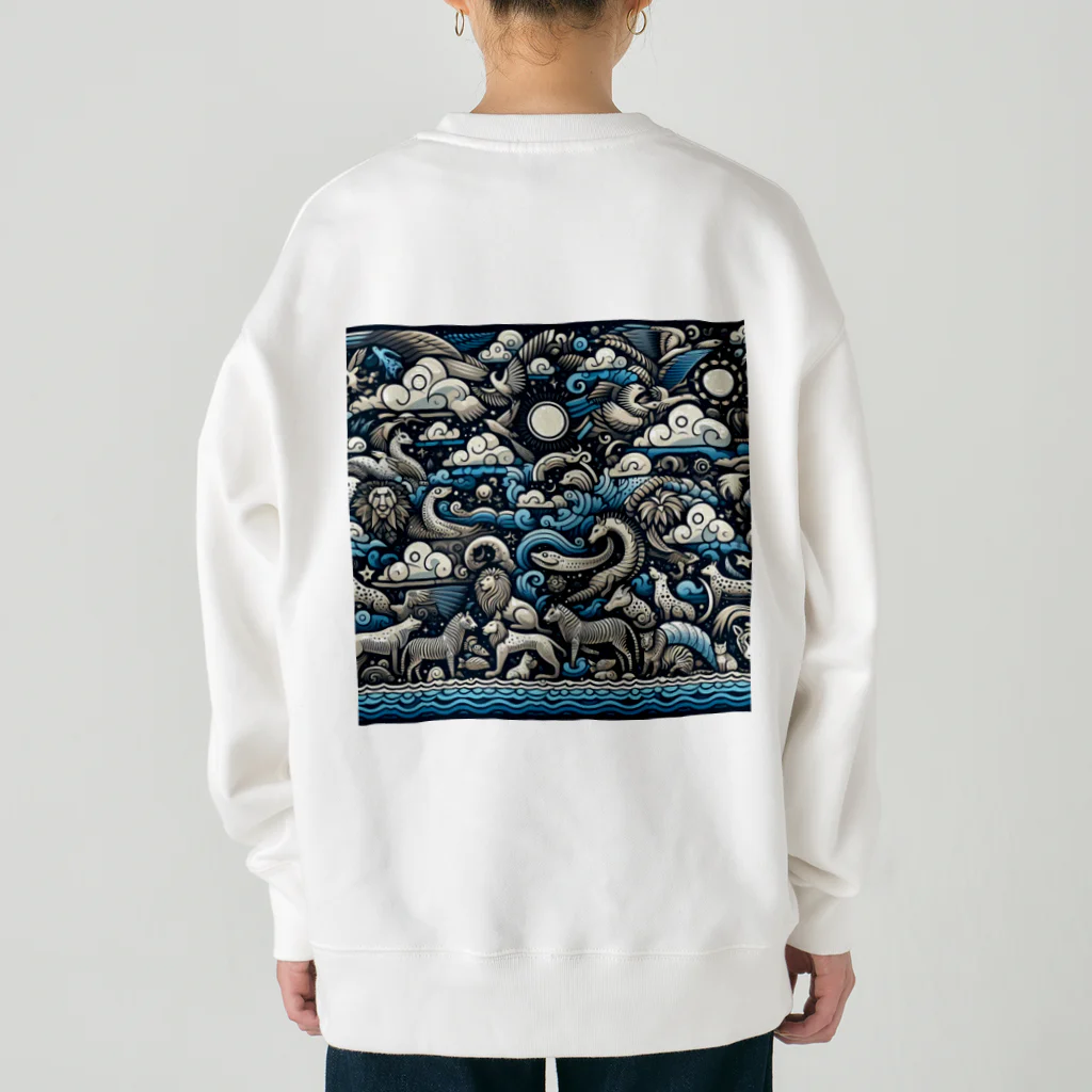 nyonsunの宝箱の自然界からのメッセージ4 Heavyweight Crew Neck Sweatshirt