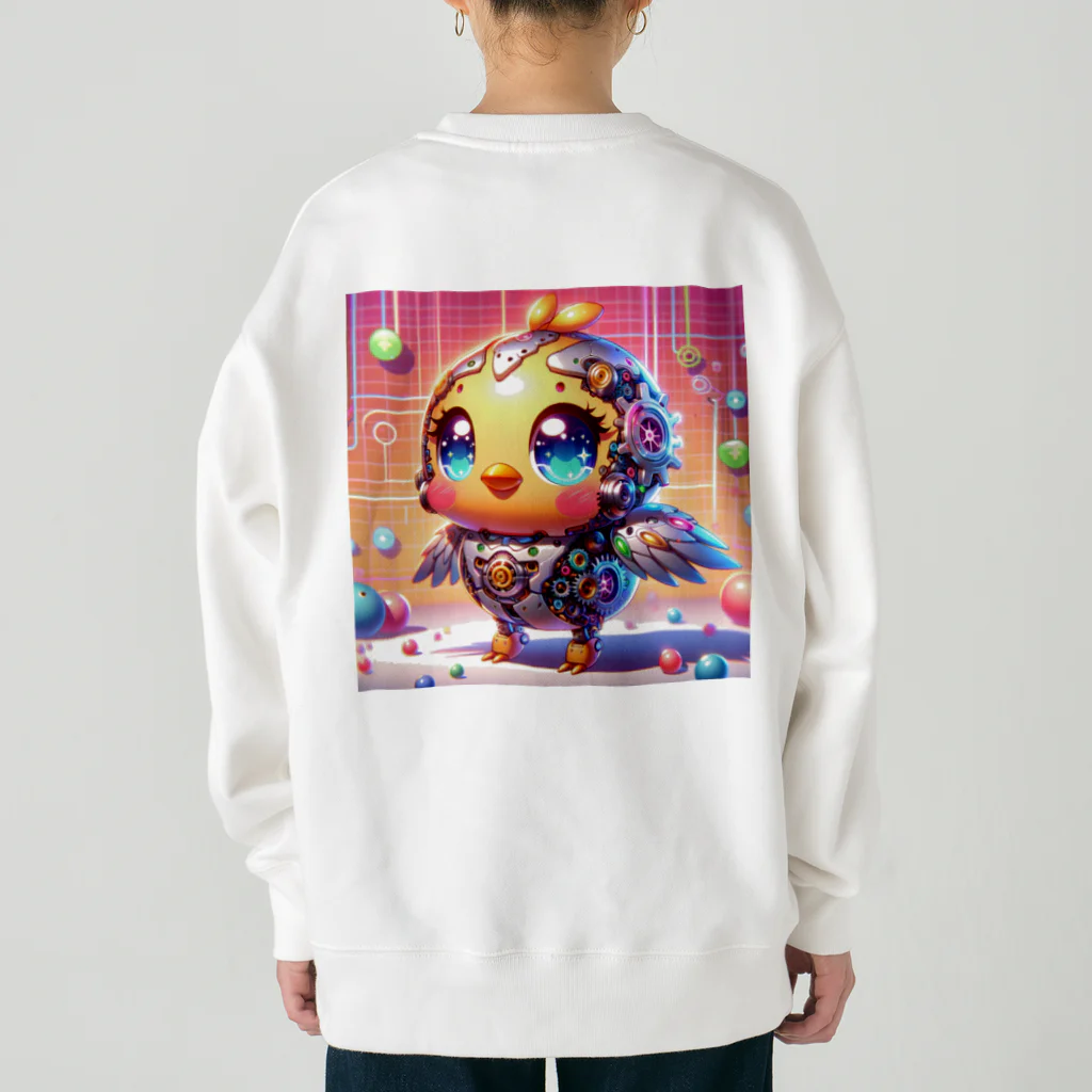 きっとカワイイ何でも図鑑の歯車のひよこ Heavyweight Crew Neck Sweatshirt