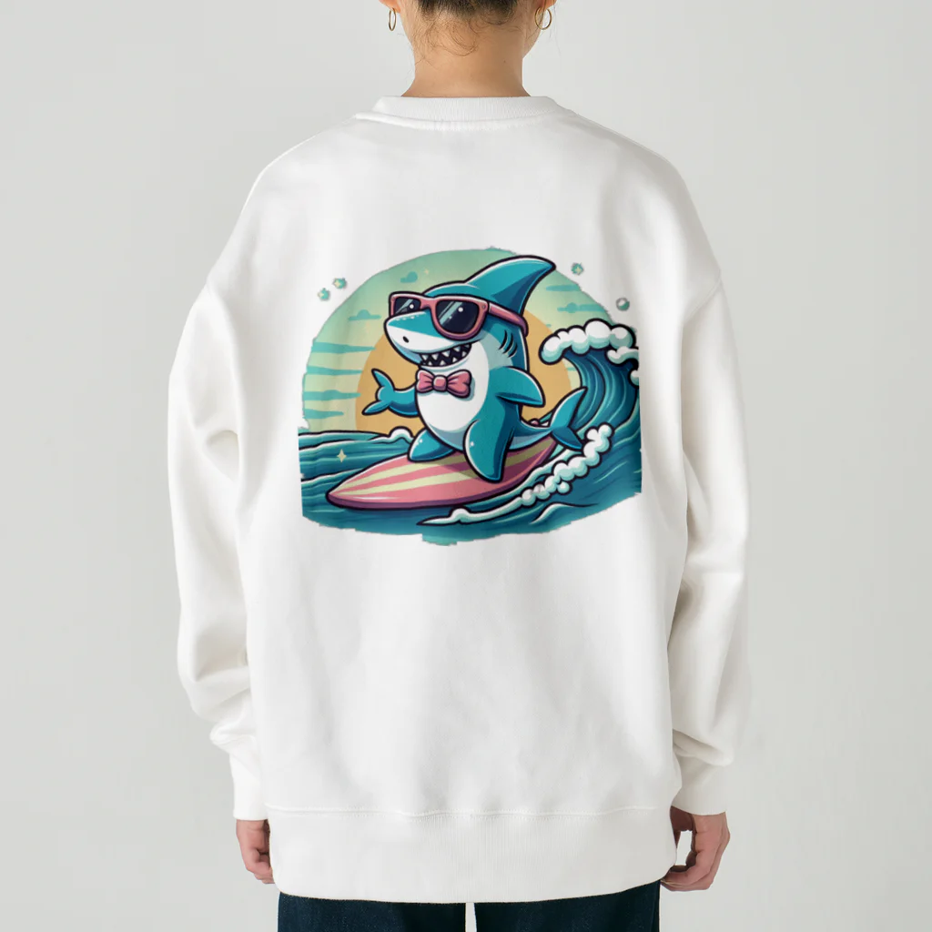 風来のSharkなヤツ!! Heavyweight Crew Neck Sweatshirt