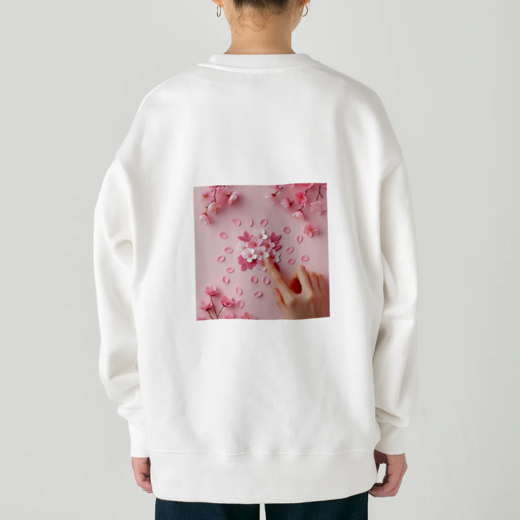 chapinnuのさくらの花びらで遊ぼう♪ Heavyweight Crew Neck Sweatshirt