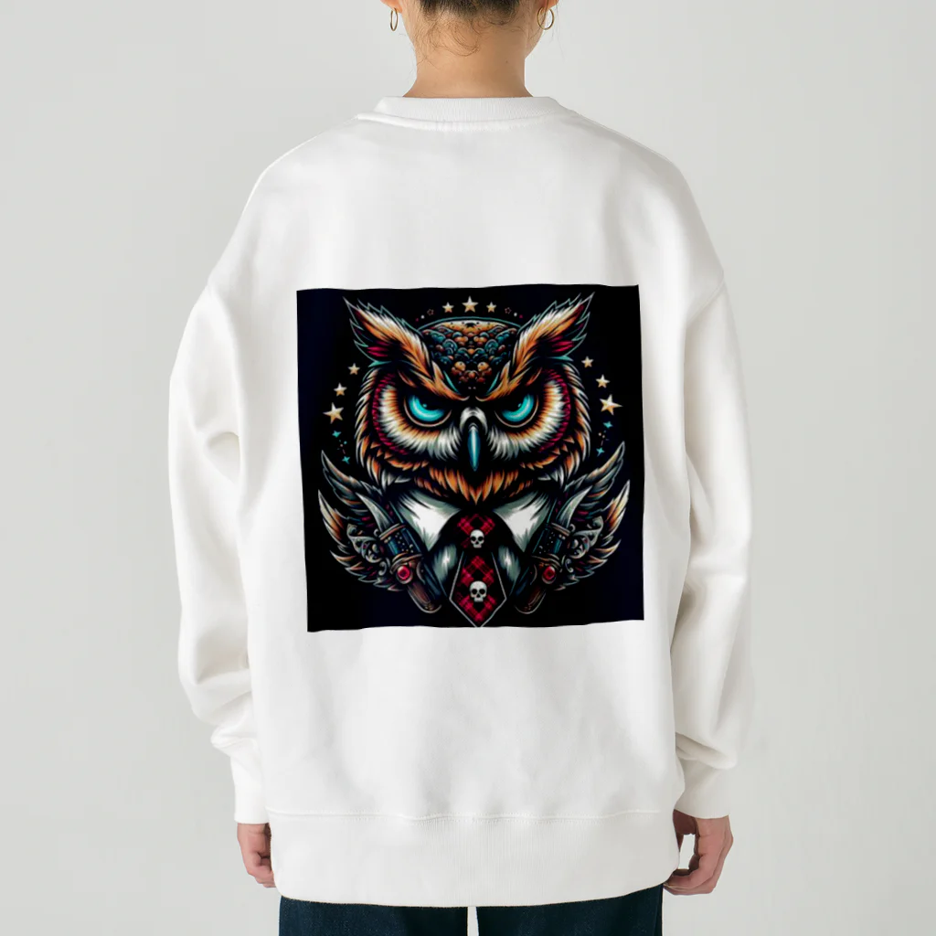 フクロウのベッドのスーツフクロウ Heavyweight Crew Neck Sweatshirt