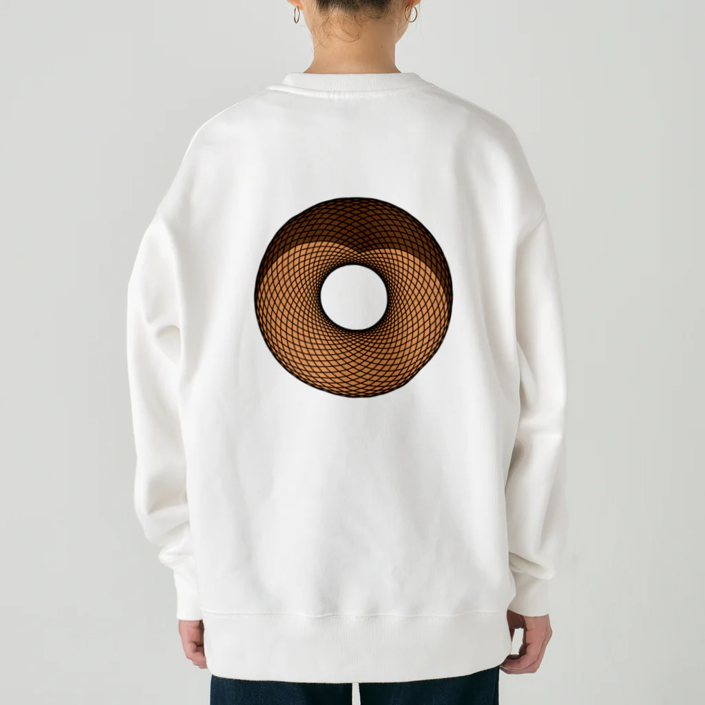 パペットピットのドーナッツ　バックプリント Heavyweight Crew Neck Sweatshirt