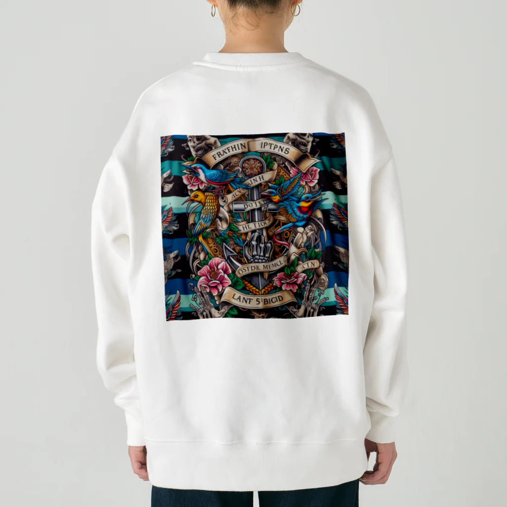 白ティー専門店の白Tシャツ　バーバーショップイメージ Heavyweight Crew Neck Sweatshirt