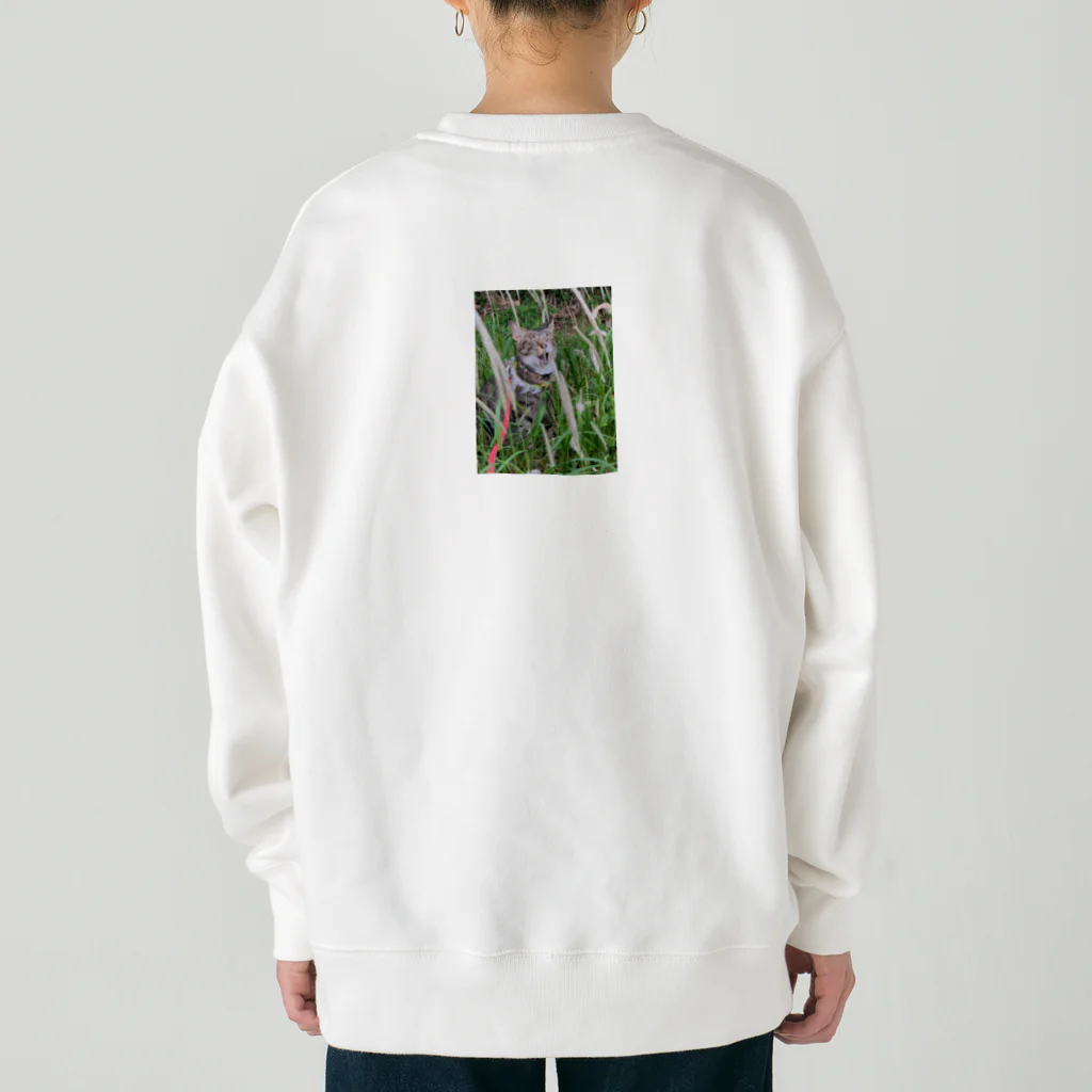 sisyの家ねこ鼻コチョコチョで変顔 Heavyweight Crew Neck Sweatshirt