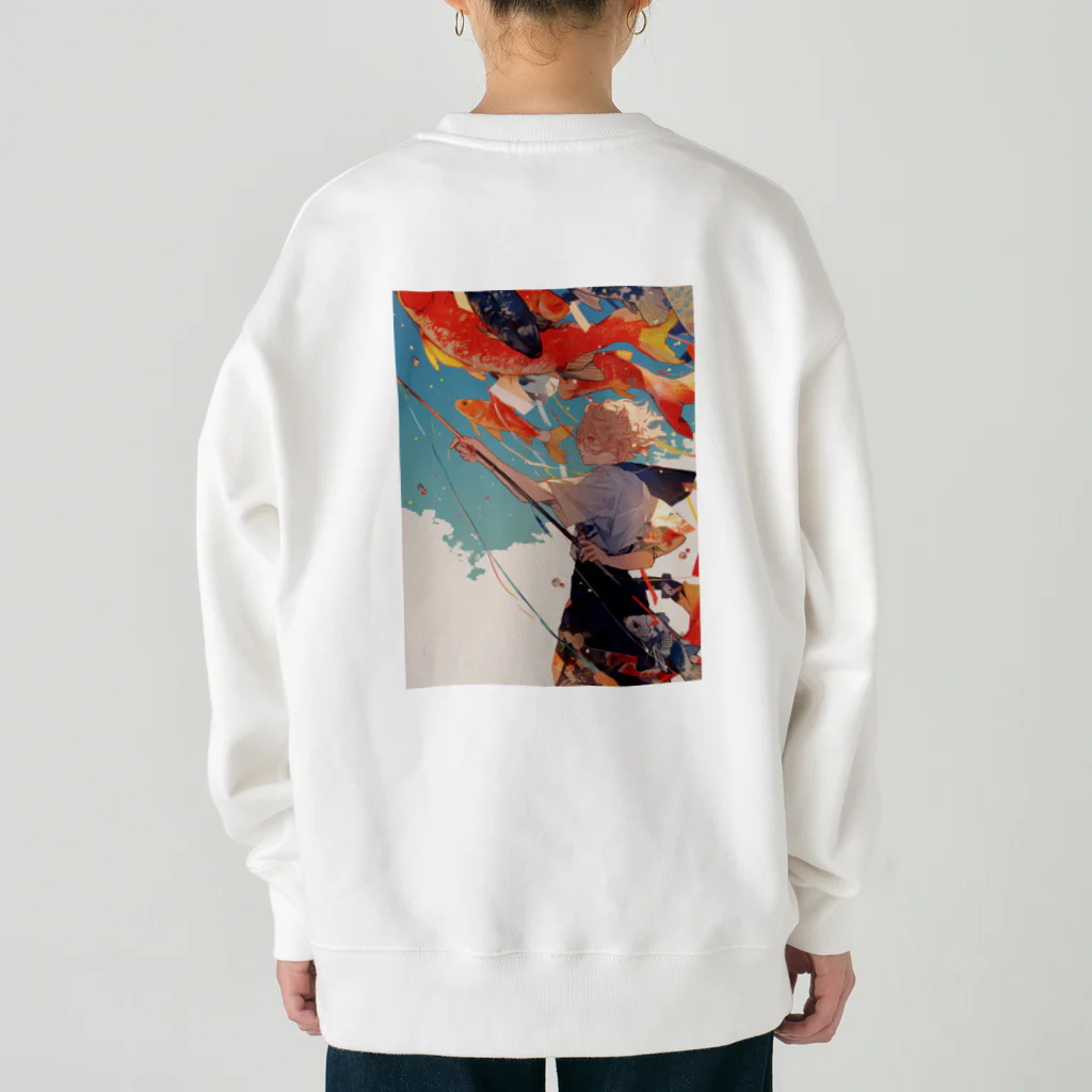 AQUAMETAVERSEの鯉のぼりを操る男の子　ラフルール　1859 Heavyweight Crew Neck Sweatshirt