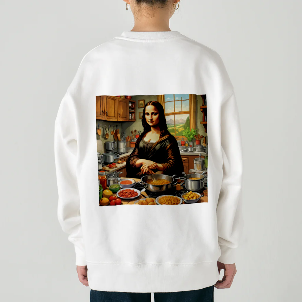 Ryooooooooooooooの料理するモナ・リザ Heavyweight Crew Neck Sweatshirt