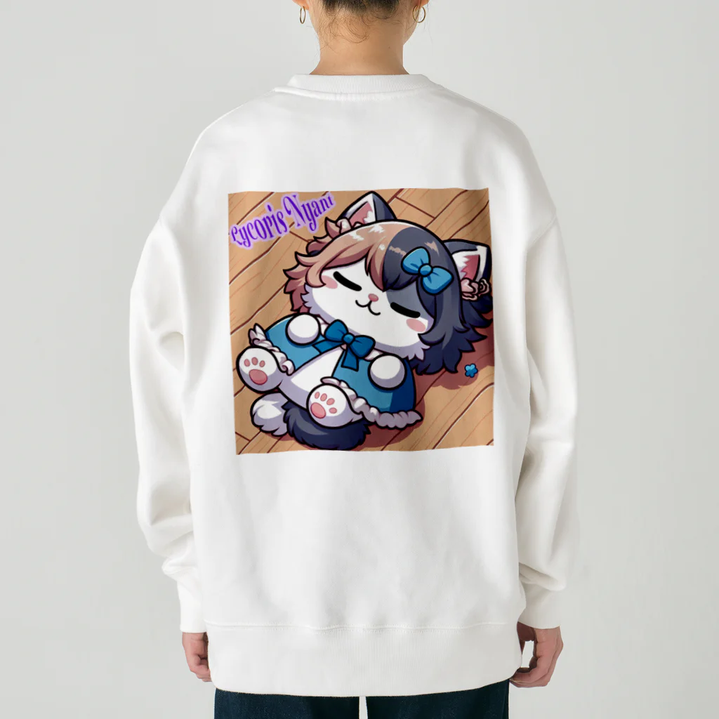 Lycoris Ant～リコリスアント～のりこりすにゃんと「半々にゃんと」 Heavyweight Crew Neck Sweatshirt