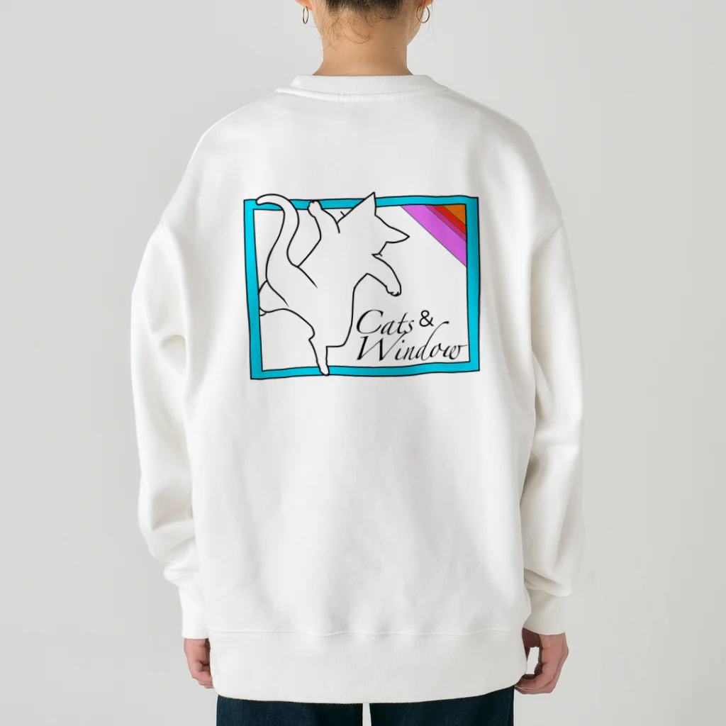 ONPu.ARTのCats ＆ Window Heavyweight Crew Neck Sweatshirt