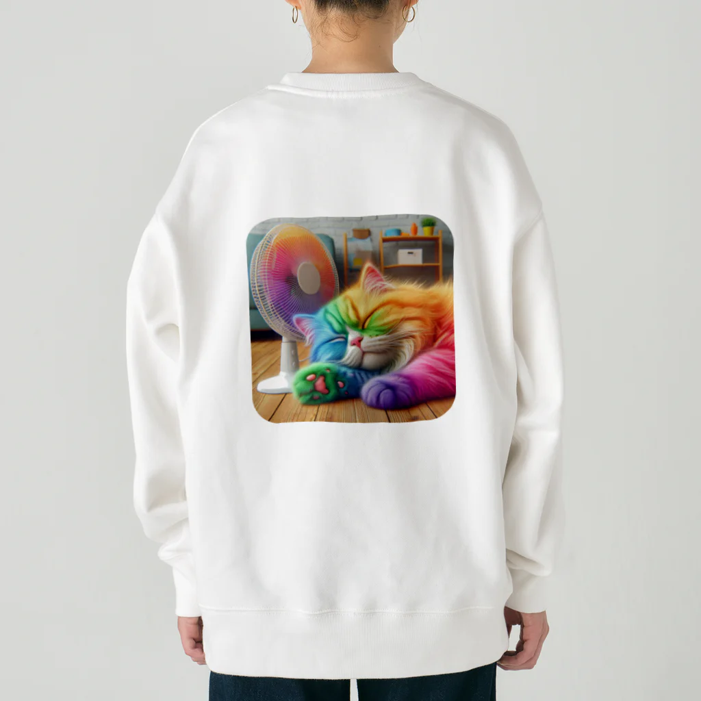 ニャーちゃんショップの眠りネコ Heavyweight Crew Neck Sweatshirt