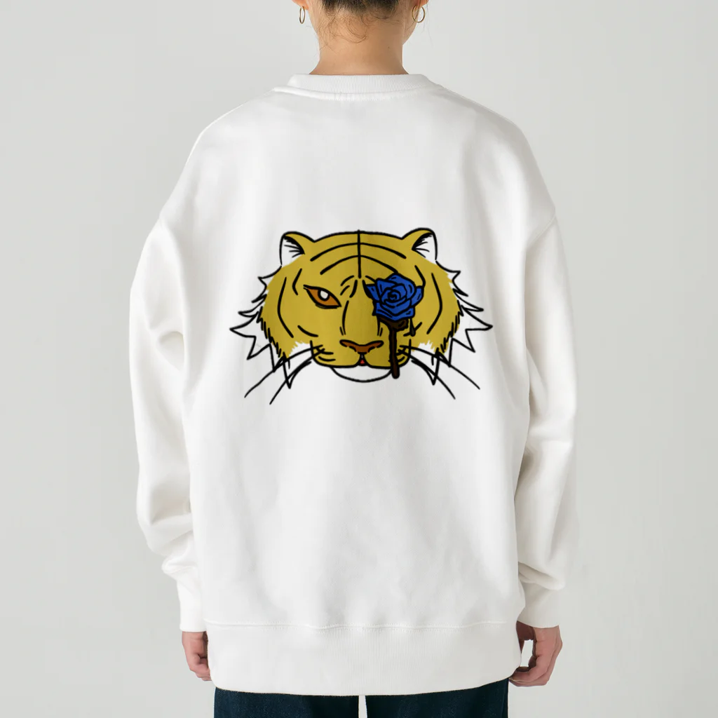 ＬＦの大好きな虎と薔薇でデザインしました！ Heavyweight Crew Neck Sweatshirt