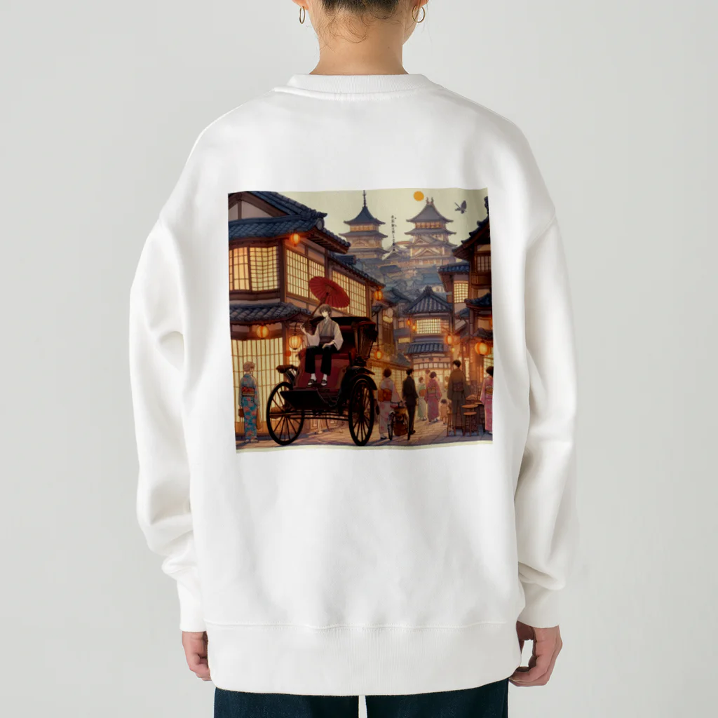 Tsuyokokoの昔の町並み Heavyweight Crew Neck Sweatshirt