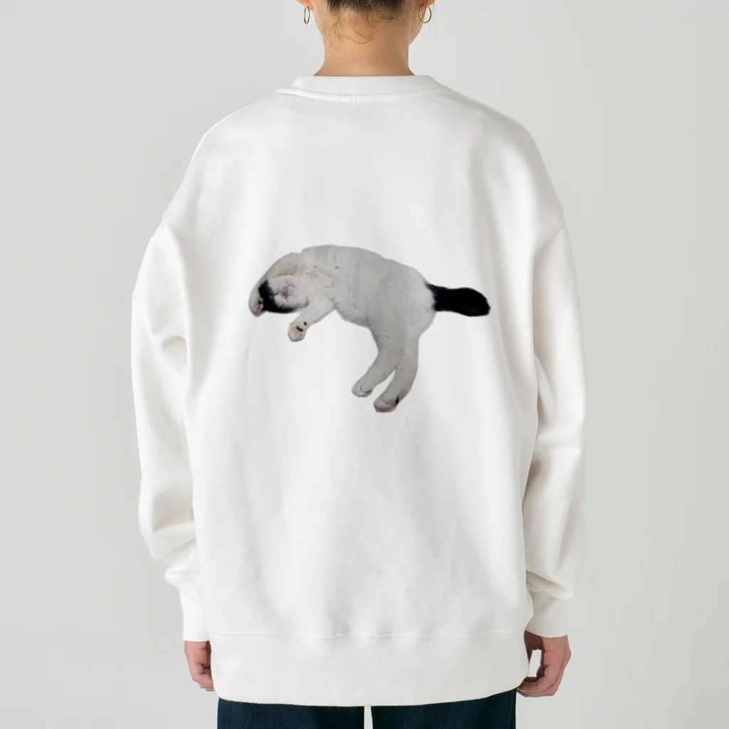 クリスタの尻尾が短い保護猫 たぬちゃん Heavyweight Crew Neck Sweatshirt