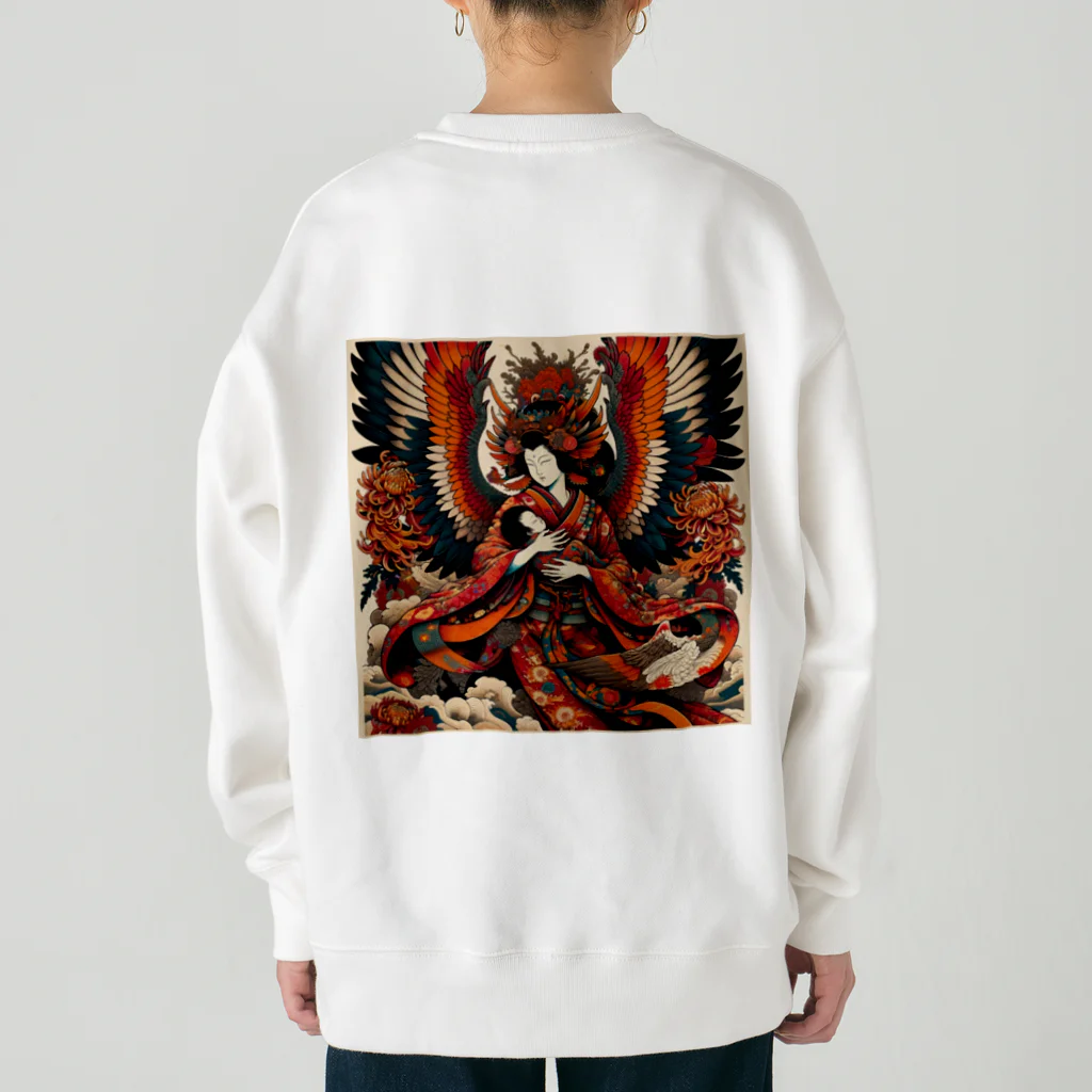 おしゃまんべの姑獲鳥子守唄の秘密 Heavyweight Crew Neck Sweatshirt