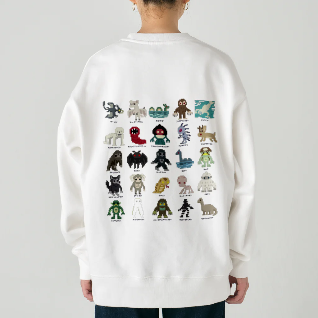 すとろべりーガムFactoryの【バックプリント】 ドットUMA図鑑 Heavyweight Crew Neck Sweatshirt