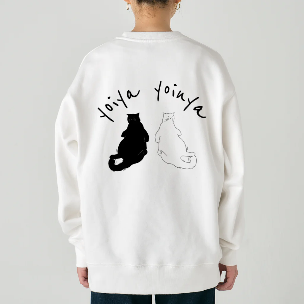 大守屋（凧屋SUZURI店）/凧/黒猫/長崎の猫八 Heavyweight Crew Neck Sweatshirt