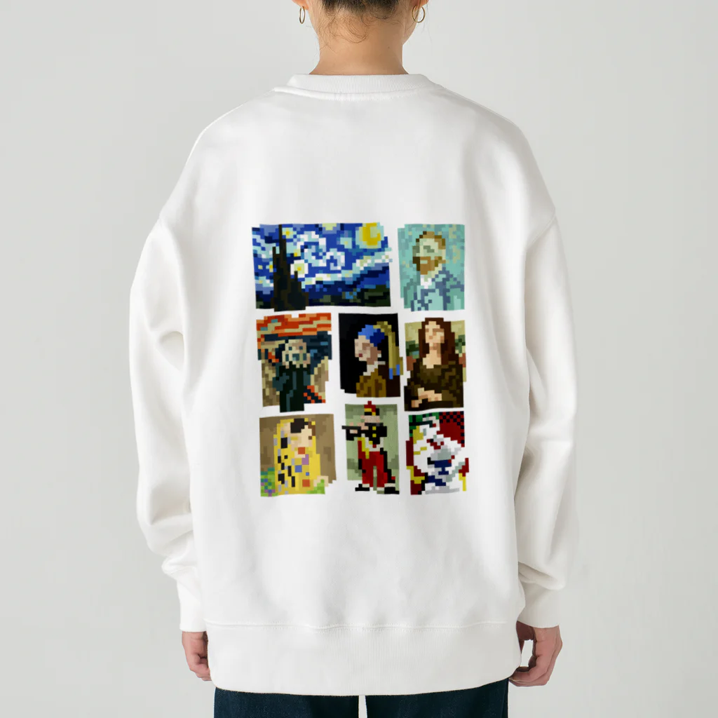 すとろべりーガムFactoryの【バックプリント】 ドット美術館 Heavyweight Crew Neck Sweatshirt