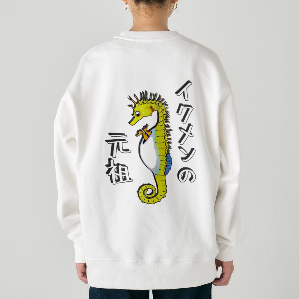 LalaHangeulのイクメンの元祖　バックプリント Heavyweight Crew Neck Sweatshirt