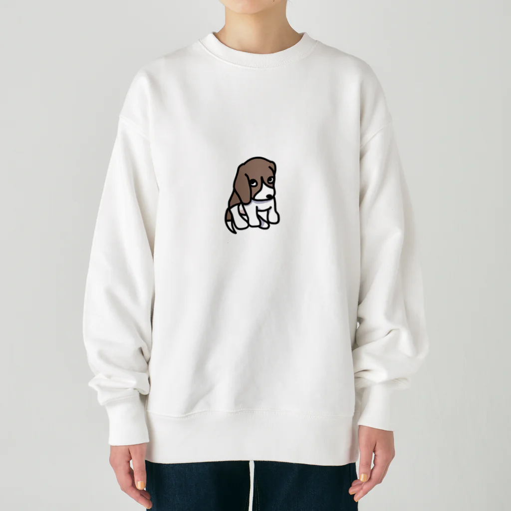 ハチワレのビーグル　 Heavyweight Crew Neck Sweatshirt