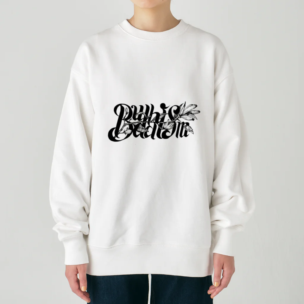 ブッディズムの仏足ベージュ Heavyweight Crew Neck Sweatshirt