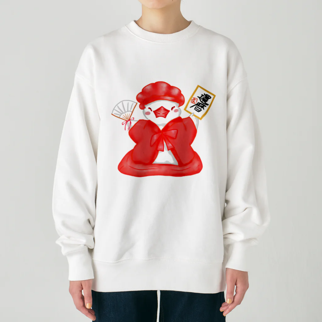 Lily bird（リリーバード）の還暦文鳥さん Heavyweight Crew Neck Sweatshirt