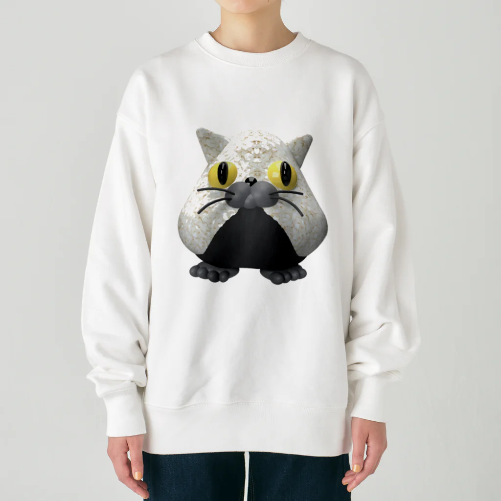 LONESOME TYPE ススの猫おにぎり🐱🍙（猫味） Heavyweight Crew Neck Sweatshirt