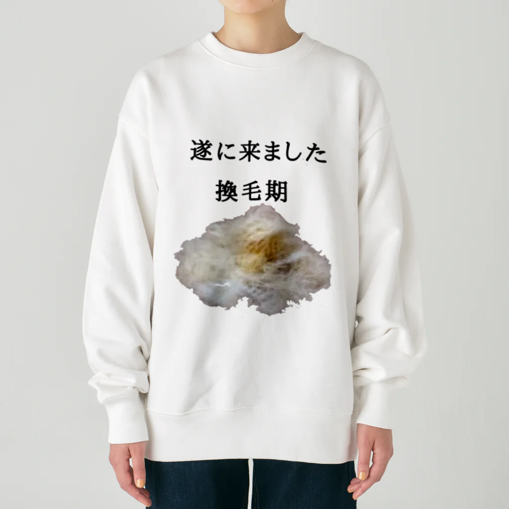 コーギー好きすぎてAAの遂に来ました換毛期 Heavyweight Crew Neck Sweatshirt