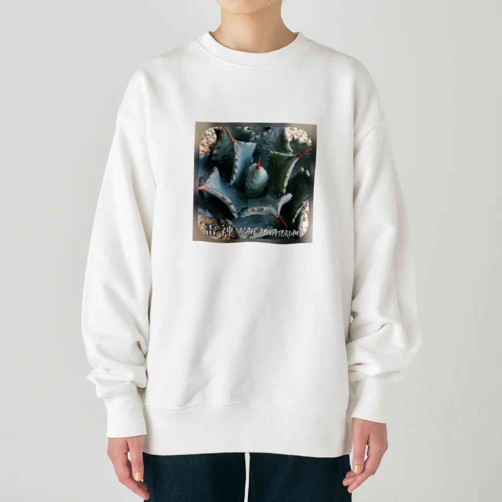 シアン猫の植物図鑑のアガベ 雷神 Heavyweight Crew Neck Sweatshirt