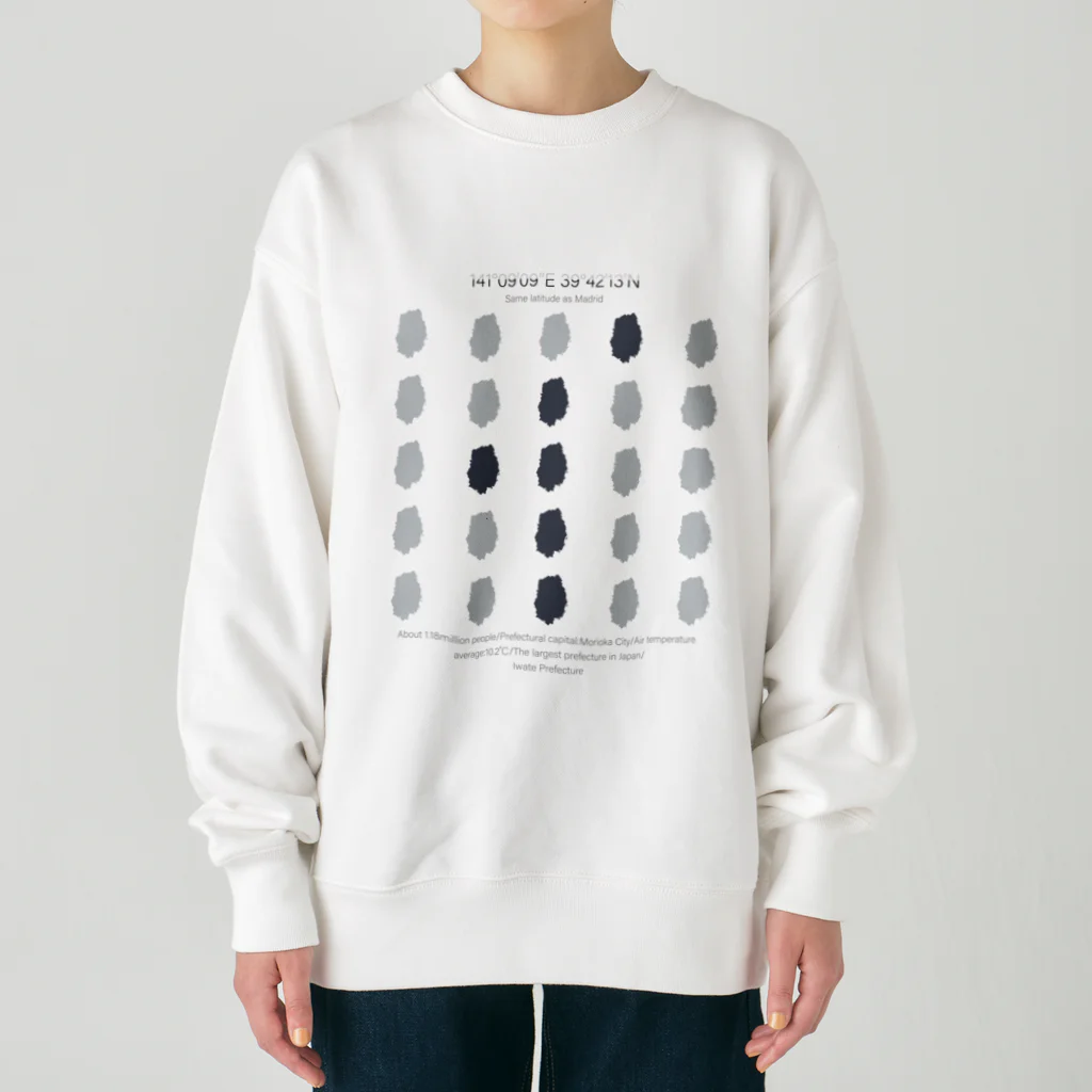 duckzの岩手県（イワテのイ） Heavyweight Crew Neck Sweatshirt