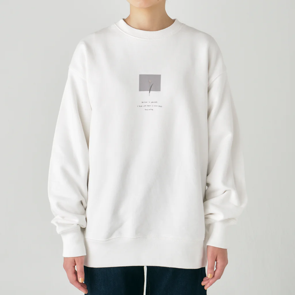 rilybiiのPeach Tulip × lavender blueberry milk tea Heavyweight Crew Neck Sweatshirt