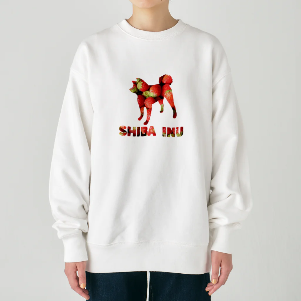 onehappinessのいちご　柴犬 Heavyweight Crew Neck Sweatshirt