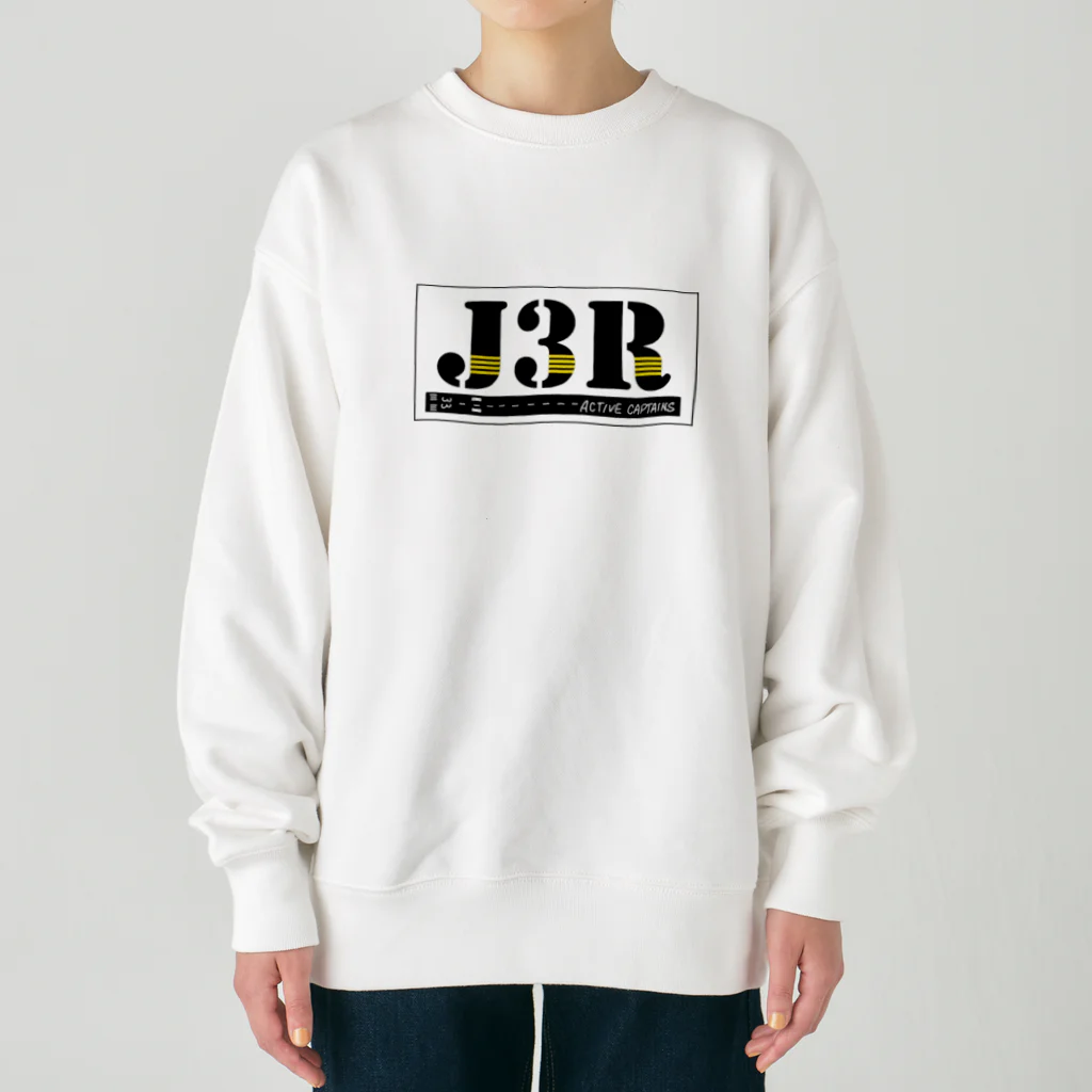 Threefall Japan Aviationの【Threefall Japan Aviation 】J3Rロゴ（TFJAバージョン:3ch手書き） Heavyweight Crew Neck Sweatshirt