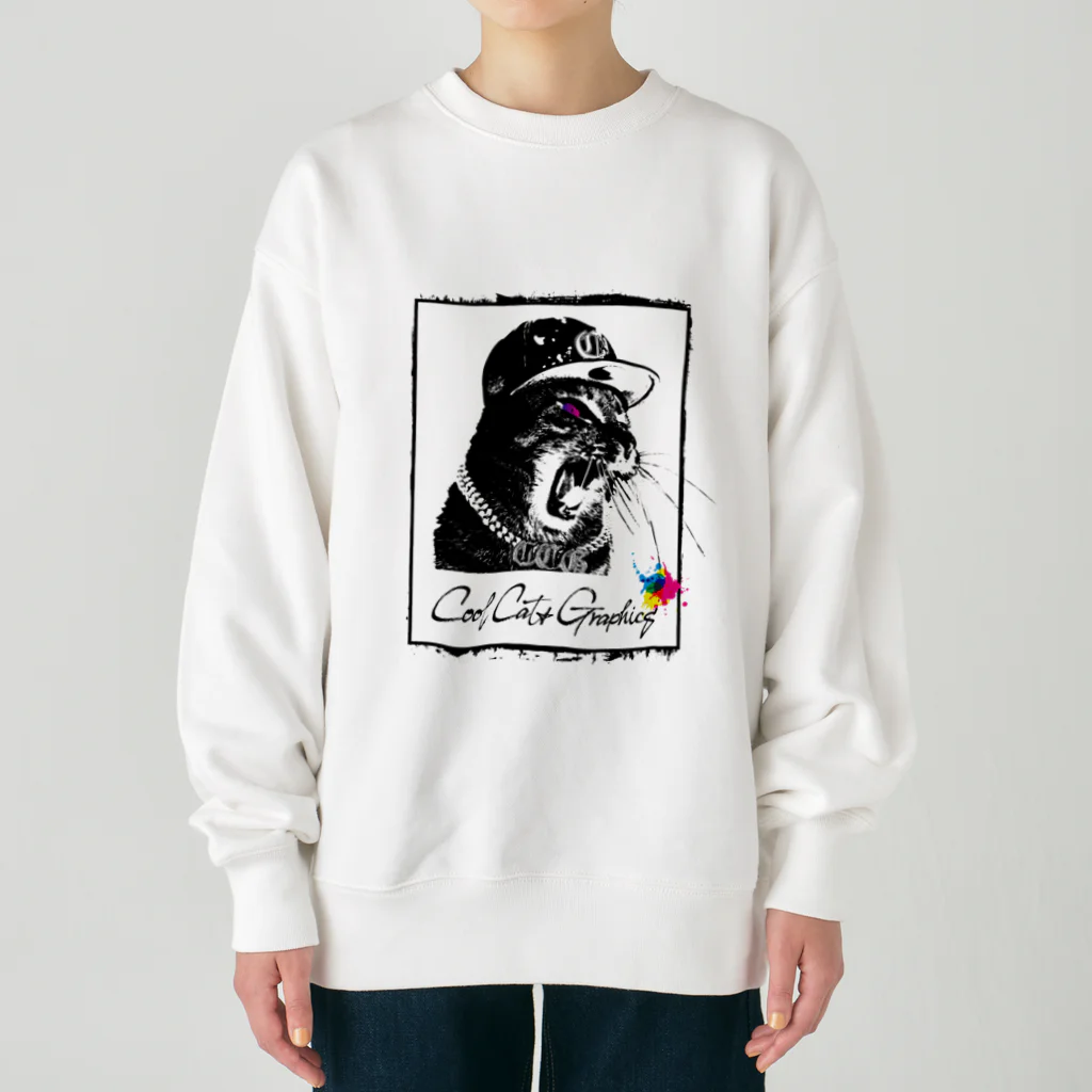 COOL CAT★GRAPHICSのCOOL CAT★GRAPHICS　CCG-003　HIPHOPバージョン Heavyweight Crew Neck Sweatshirt