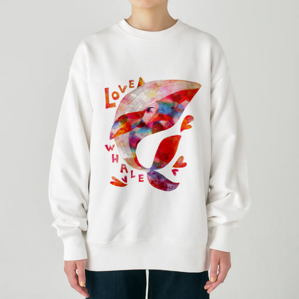 BenizakeのLove whale♡ Heavyweight Crew Neck Sweatshirt